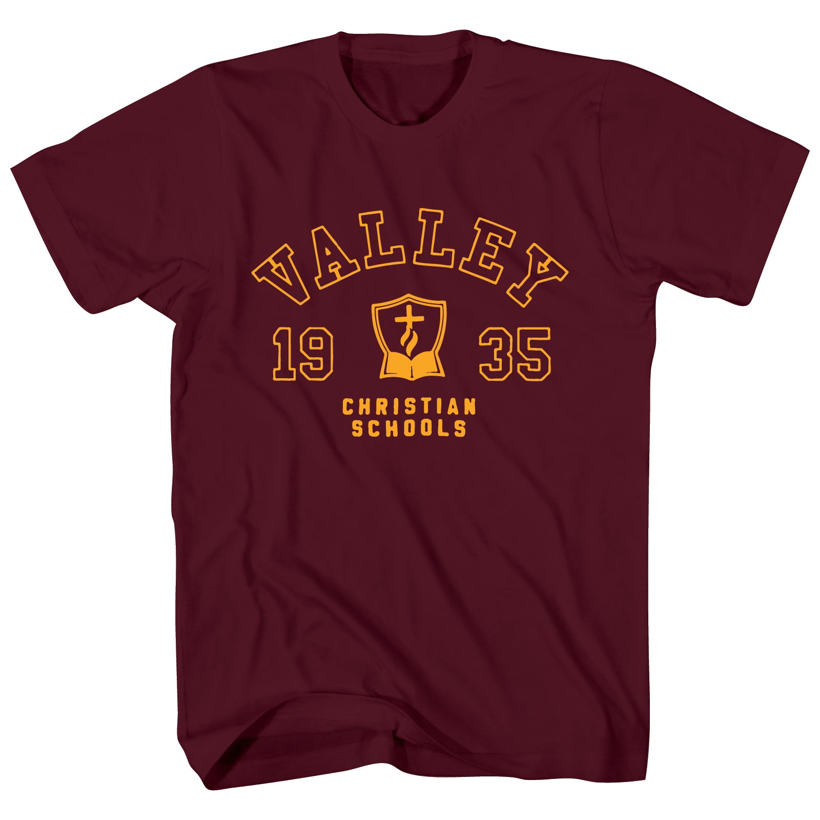 Crest Youth T-Shirt Maroon