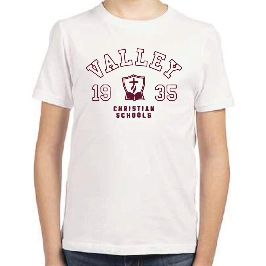 Crest Youth T-Shirt White