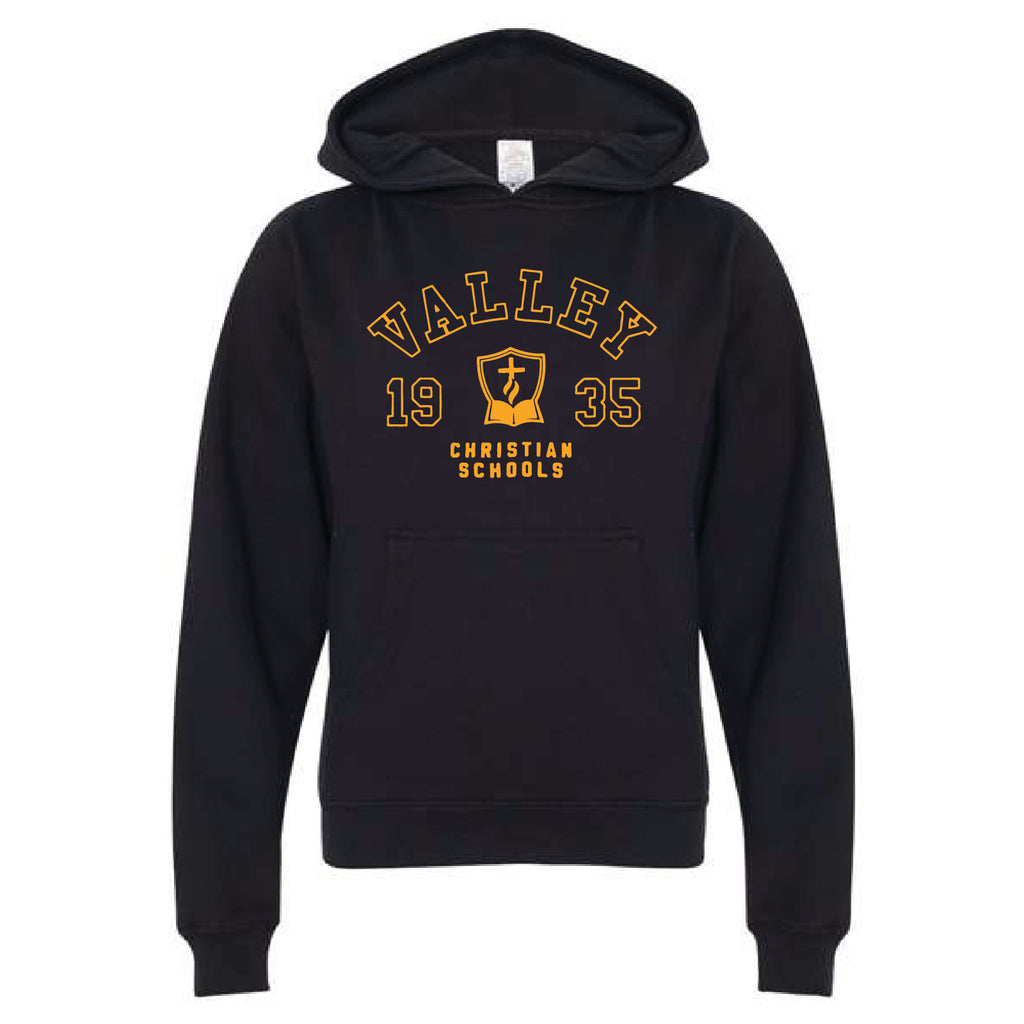 Crest Youth Hoodie Black
