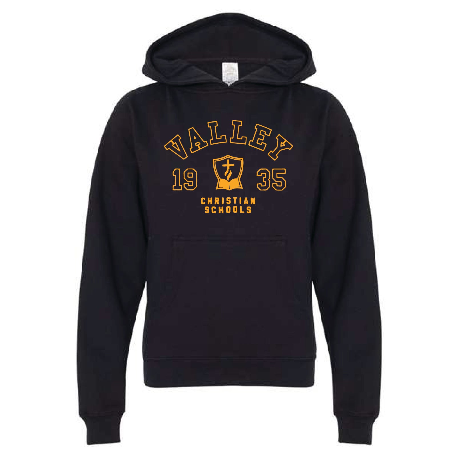 Crest Youth Hoodie Black