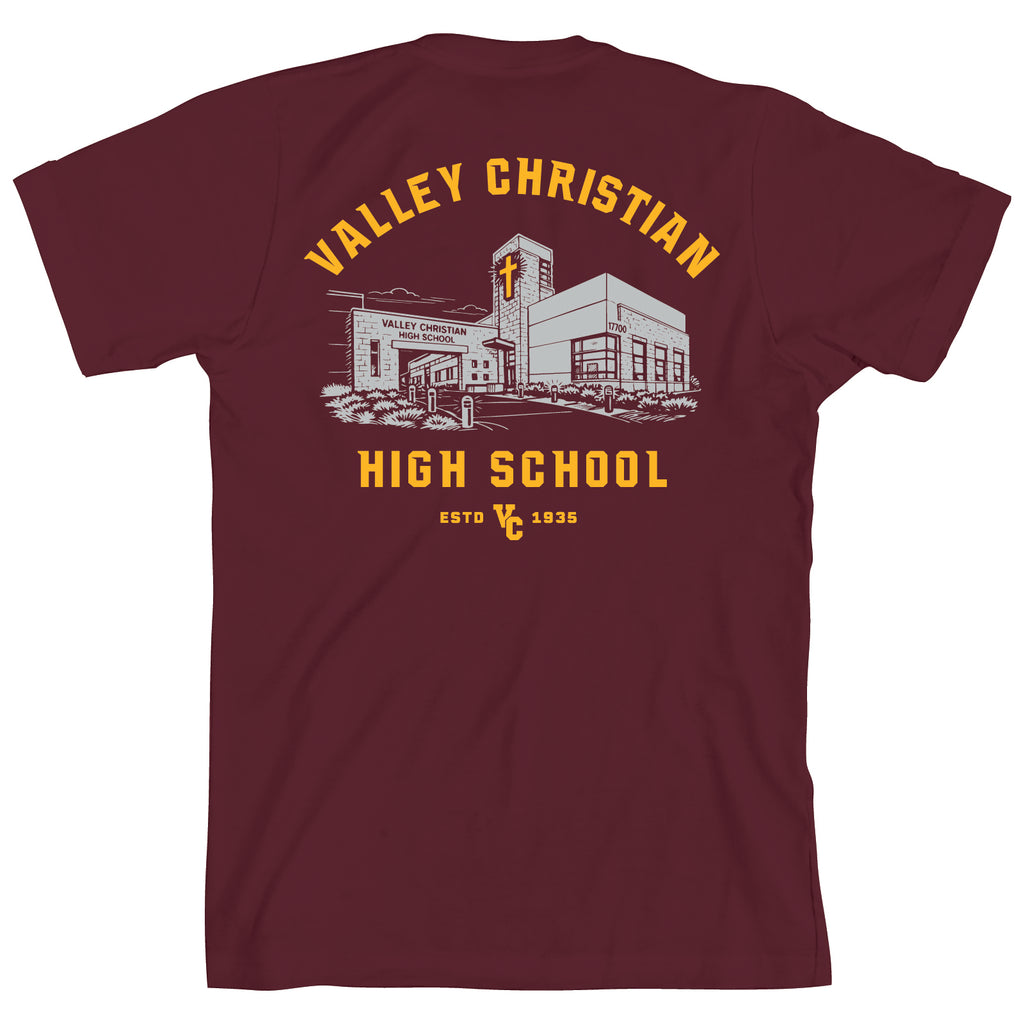 Location Adult T-Shirt Maroon