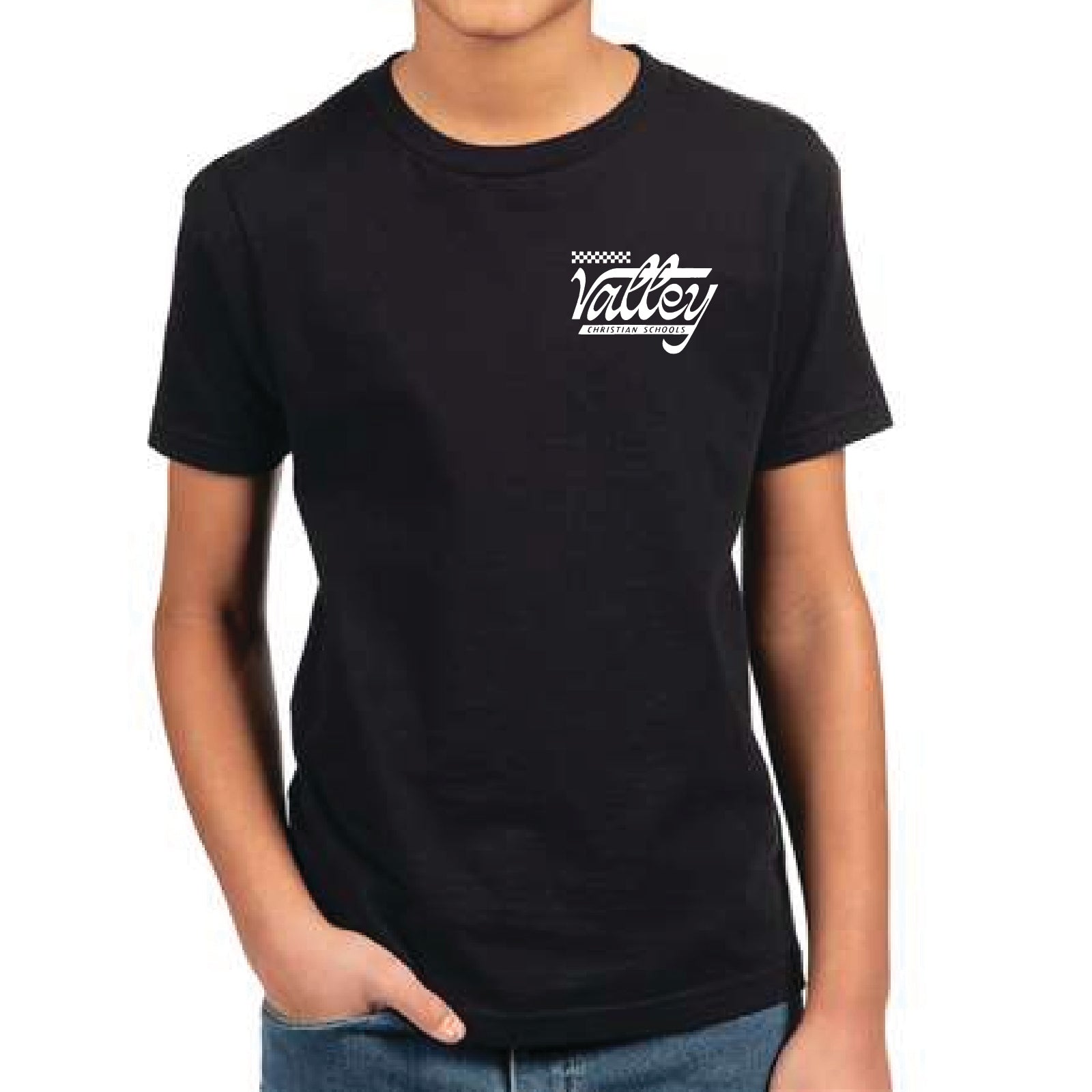 Script Youth T-Shirt Black