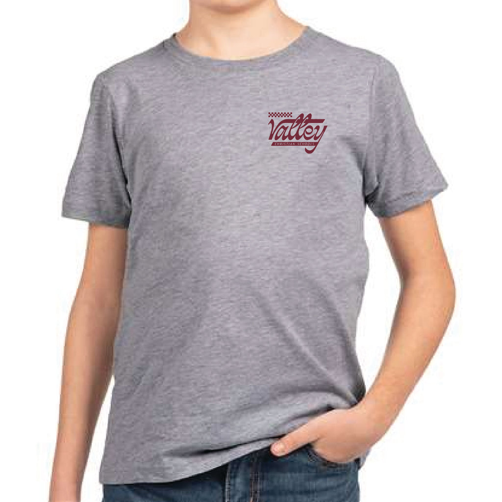 Script Youth T-Shirt Heather Grey