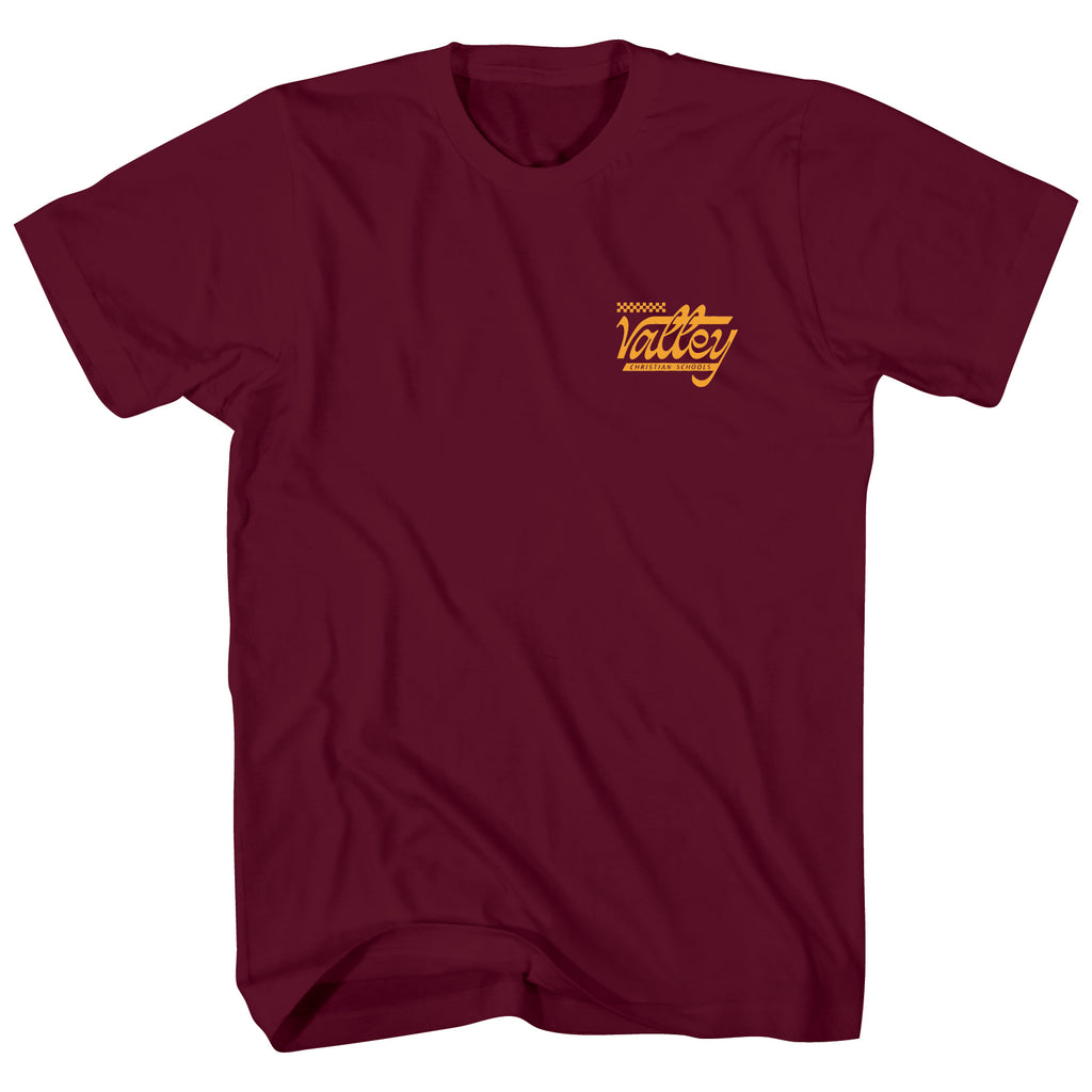 Script Youth T-Shirt Maroon
