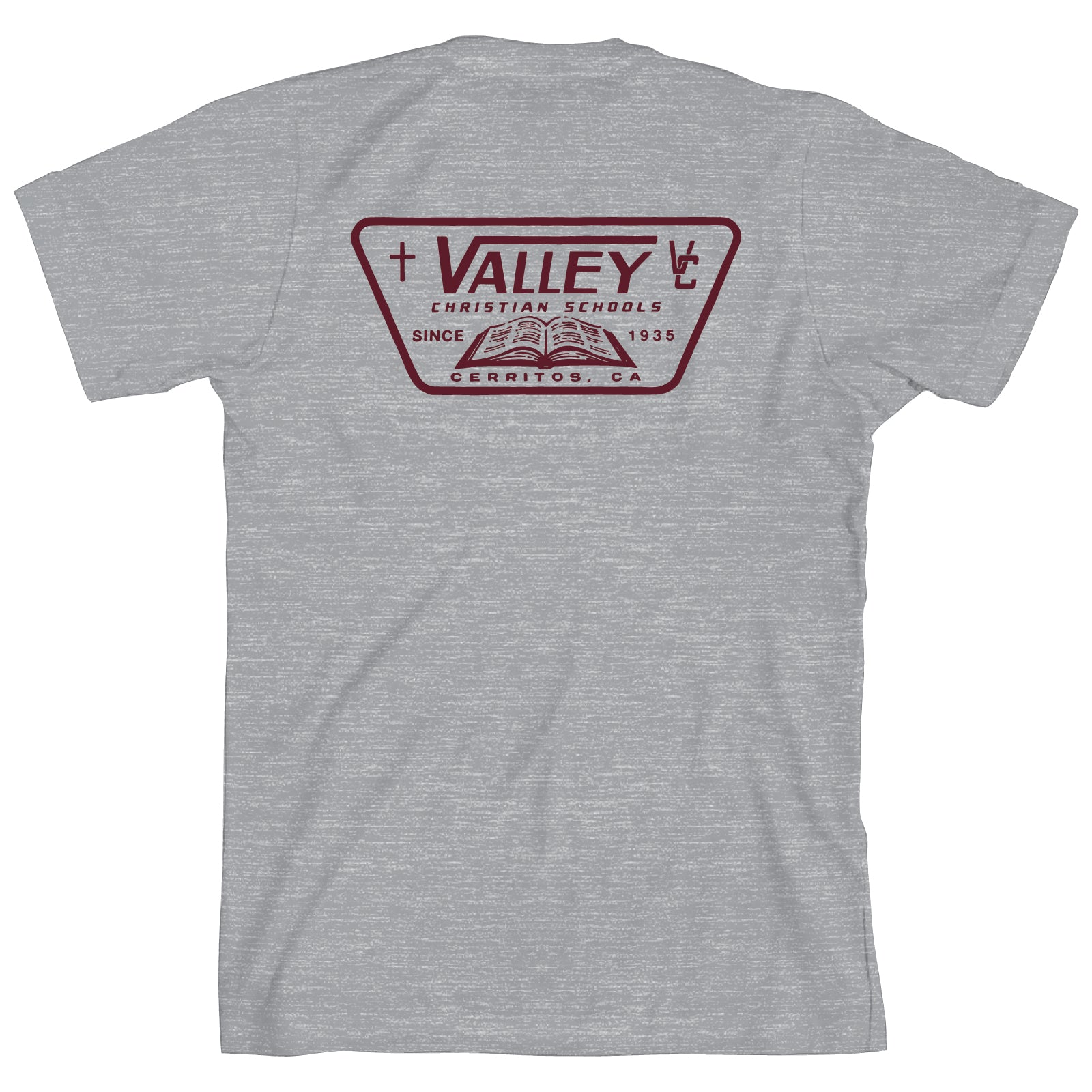 Valley Shield Youth T-Shirt Heather Grey