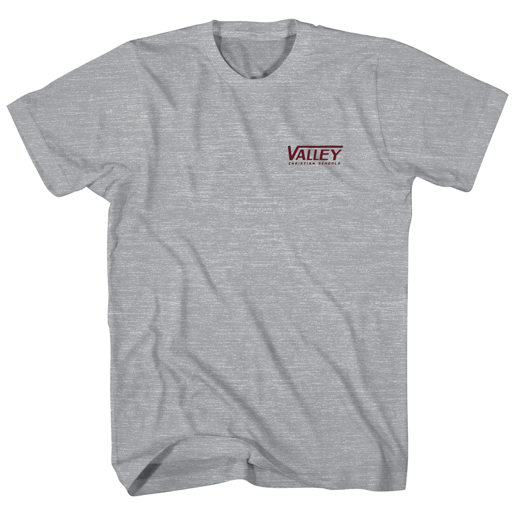 Valley Shield Youth T-Shirt Heather Grey