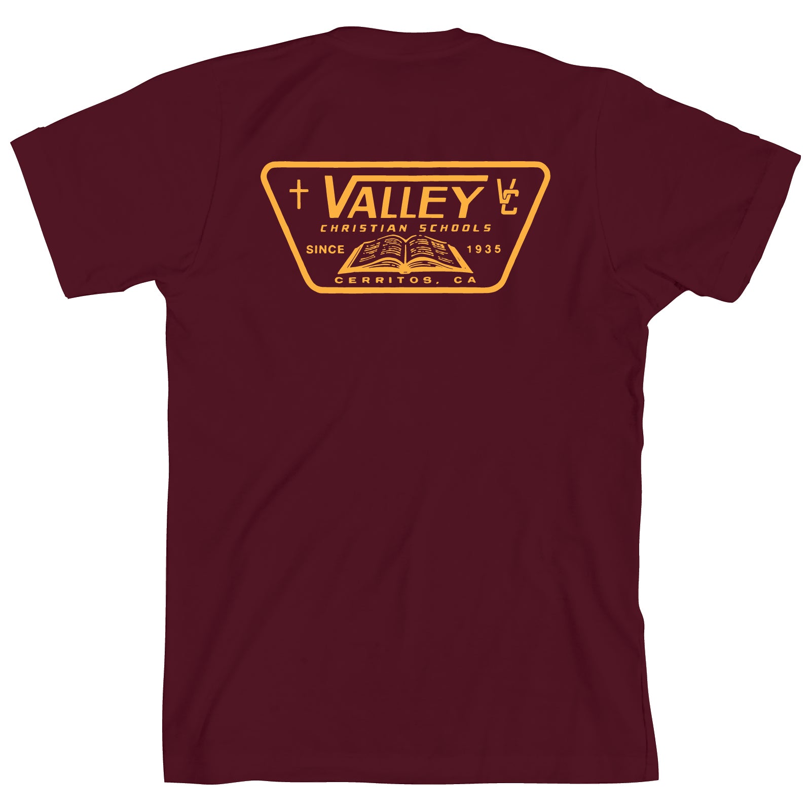 Valley Shield Youth T-Shirt Maroon