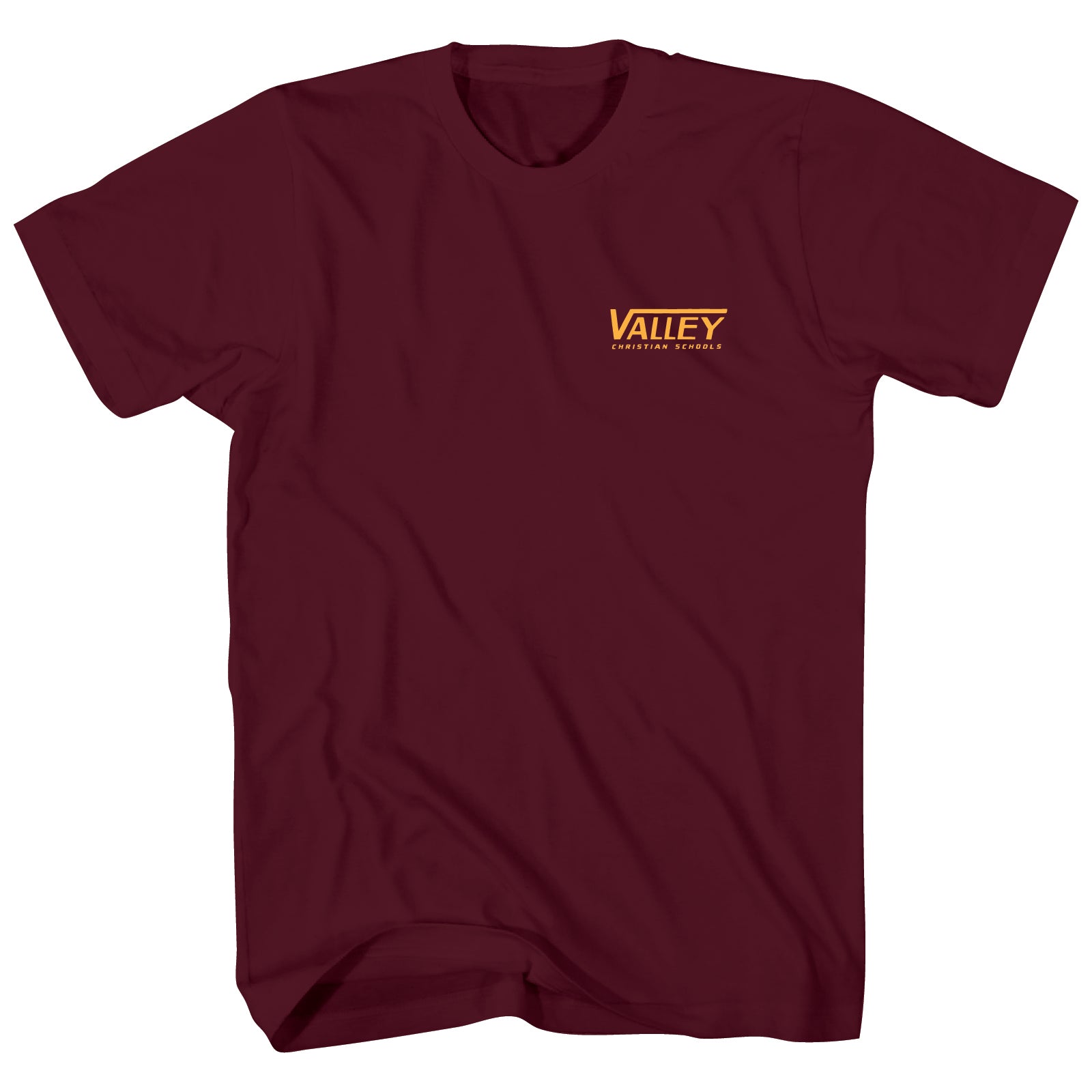 Valley Shield Adult T-Shirt Maroon