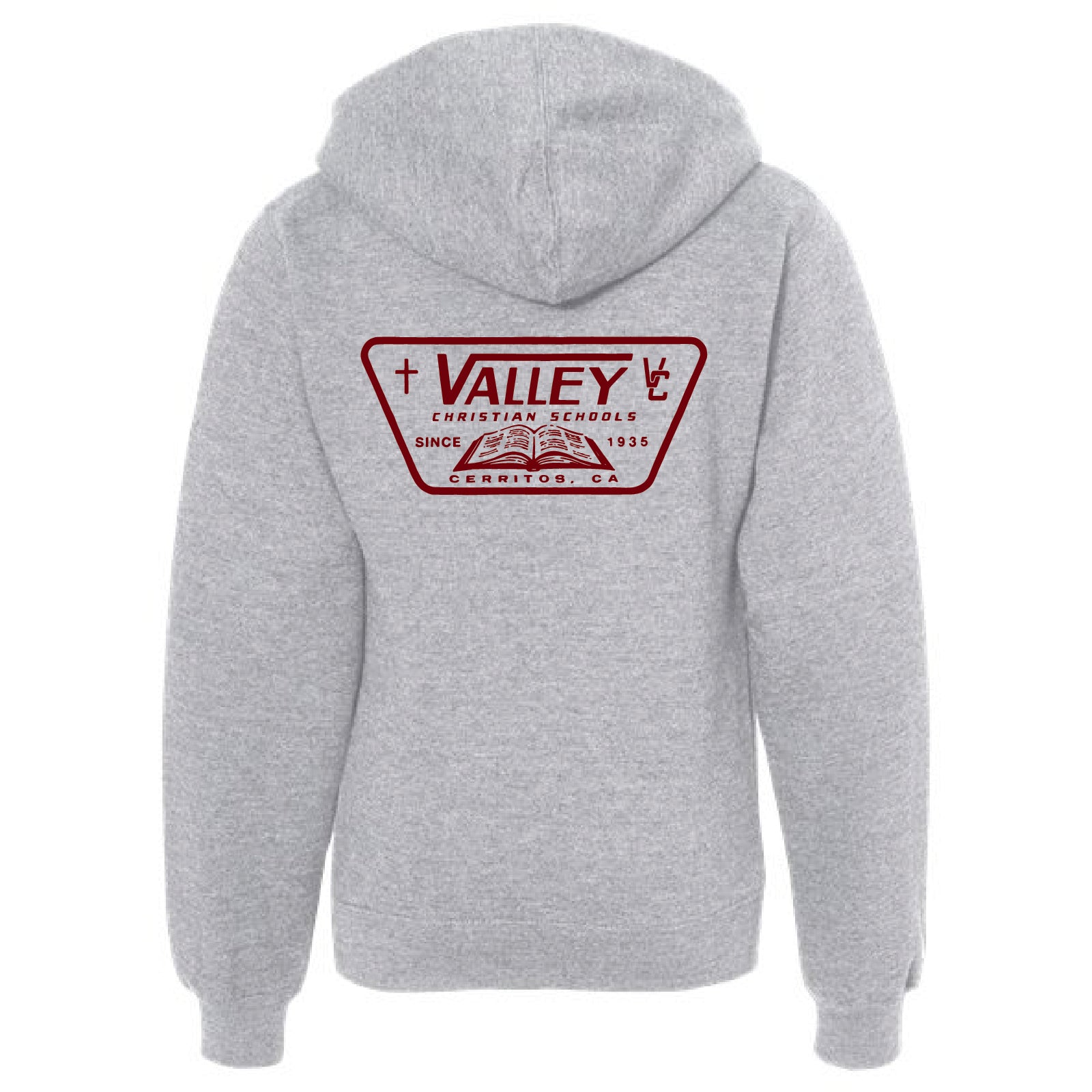 Valley Shield Youth Hoodie Heather Grey