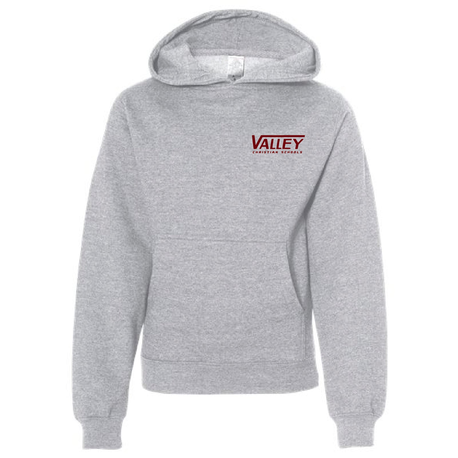 Valley Shield Youth Hoodie Heather Grey